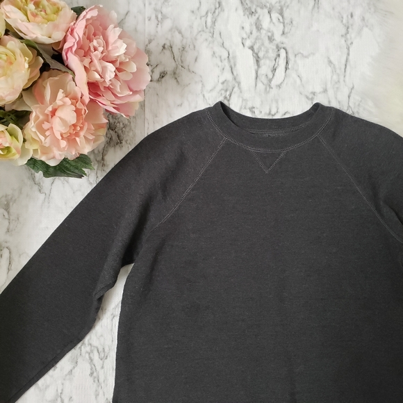 💕 Hanes Gray Sweatshirt Soft with Ecosmart Yarn Sz L - Picture 3 of 6